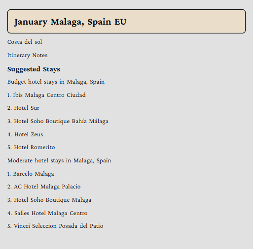 Malaga Spain hotel pdf